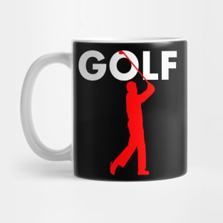 Golf shirt in retro vintage style - gift for golfers and golfers Mug